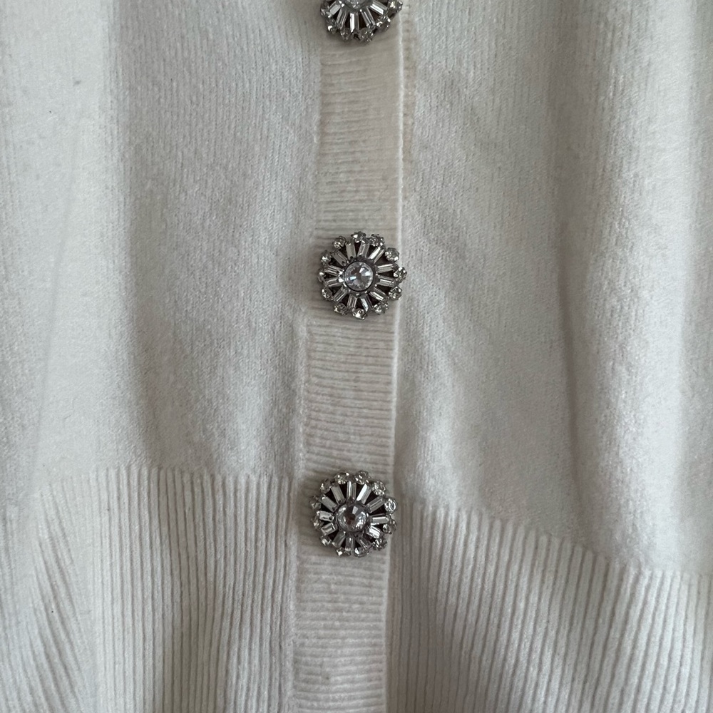 Express rhinestone button sweater - Picture 2 of 3